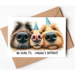 Shein Funny Dog Birthday Card We Heard Its Someones