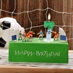 Shein Sparkling Sequin Football Birthday Candle