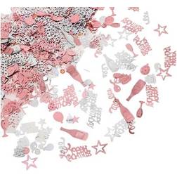 Shein Pink Rose Gold Silver Birthday Confetti