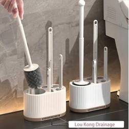 Shein 4pcs Wall-Mounted Toilet Brush Set