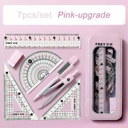 Shein Pink Upgraded Ruler Compass Set