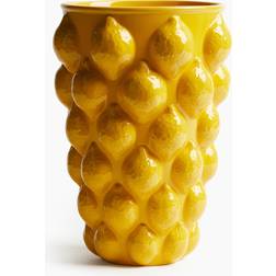 H&M Stor I Stentøj Gul Vase