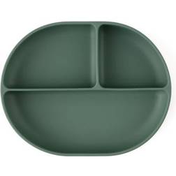 Petite&Mars Take Match 6m+ Delad Tallrik Med Sugkopp Misty Green