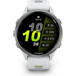 Garmin Forerunner 970 GPS Watch Titanium Whitestone Translucent Yellow