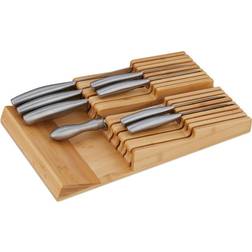Relaxdays Knife Holder Drawer Insert 5.5 x 24 x 40 cm