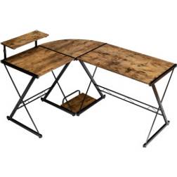 Northix Hörnskrivbord L-format Trä 147 x 112 x 79 cm Skrivbord