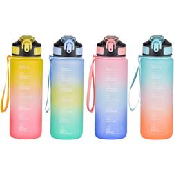 BeWinner Flaska Med Lock Och Sugrör 600 ml Vattenflaska 0.6L