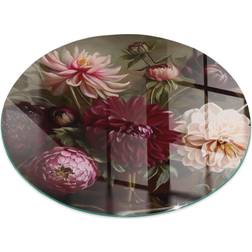 Tulup Blumenstrauß Glasbodenplatte Kaminofen Fi 70cm