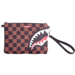 Sprayground Front Logo Pouch Bag - Brown