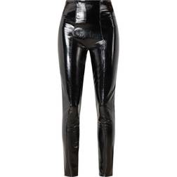 Spanx Patent Faux Leather Leggings - Black