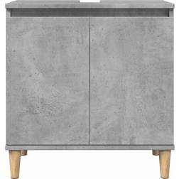 vidaXL Concrete Grey Sink Cabinet Vanity Unit