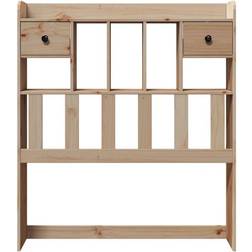 vidaXL With Storage 75 cm Solid Wood Pine Headboard 81cm