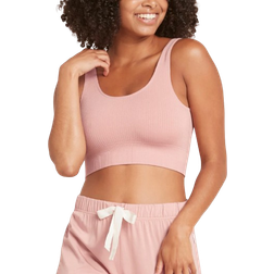 Boody Ribbed Seamfree Crop - Dusty Pink