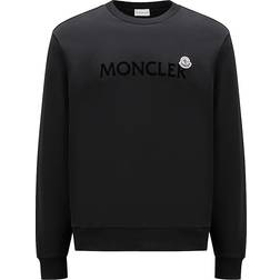 Moncler Logo Cotton Sweatshirt Men - Black