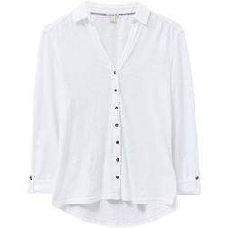 White Stuff Annie Jersey Shirt Blouse - White