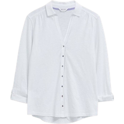 White Stuff Annie Jersey Shirt Blouse - Brilliant White