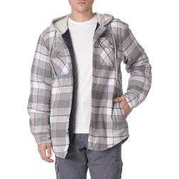 Wrangler Men's Long Sleeve Quilted Lined Flannel Shirt - Cloud Burst