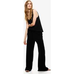 H&M Tanktop Aus Baumwolle Damen - Schwarz