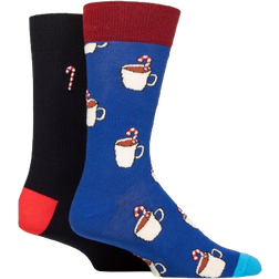 Happy Socks Candy Cane & Cocoa Socks 2-pack - Multicolour