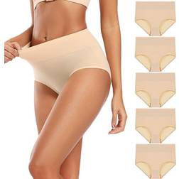 INF Trosor Med Hög Midja 5-Pack - Beige