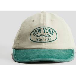 H&M Twillcap Mit Motiv - Hellbeige/New York