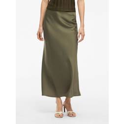 Vila High Waist Midi Skirt