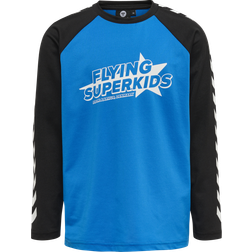 Hummel Kid's Flying Champion T-shirt L/S - Directoire Blue (216699-8572)