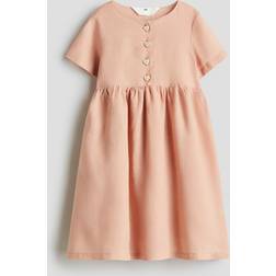 H&M Puderrosa Linneklänning - Flicka