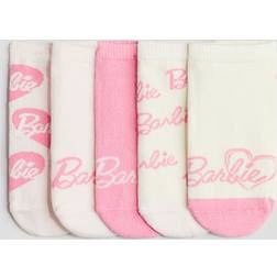 H&M Barbie 5-Pack Trainer Socks - Light Pink