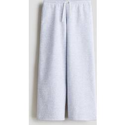 H&M Girls Light Grey Marl Brushed Inside Joggers