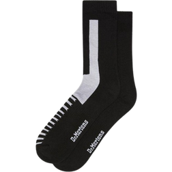 Dr. Martens Double Doc Cotton Blend Socks - Black/White