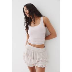 H&M Ladies Light Pink Ruched Vest Top - Light Pink