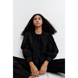 H&M Ladies Pintucked Blouse - Black