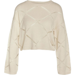 Noisy May June Sweater - Pearled Ivory