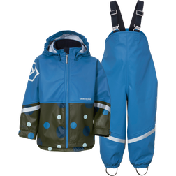 Didriksons Waterman Printed Kid's Set - Big Dotted Green Print (504456-675)