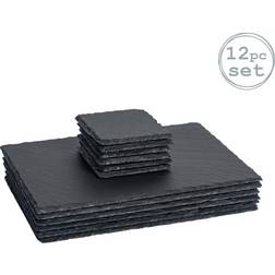Argon Tableware 12 Piece Slate Placemats Set Place Mat