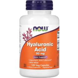Now Foods Hyaluronsyre MSM 50 mg Set of 120