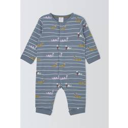 John Lewis Baby Loch Ness Romper - Blue
