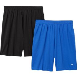 Amazon Essentials Men's Performance Tech Loose Fit Shorts 2-pack - Black/Royal Blue