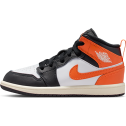 Jordan Air 1 Mid Younger Kids Shoes - Orange