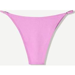 Bershka Glittery Bikini Bottoms - Purple
