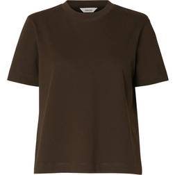 Selected Femme SLFEssential SS Boxy Tee Noos Kortärmade T-shirt - Delicioso