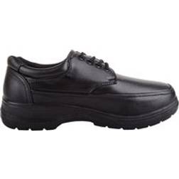 Absolute Slip On Faux Leather Formal Lace Up Shoes - Black