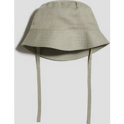 H&M Baby Linen Sun Hat - Khaki Green