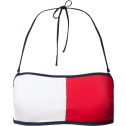 Tommy Hilfiger Flag Bandeau Bikini Top - Dark Blue
