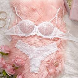 Shein New Sexy Lingerie Set For Women - White