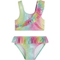 H&M Frill-Trimmed Bikini - Green/Pink (1218300005)