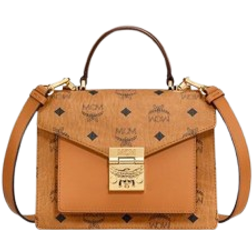 MCM Tracy Satchel Small - Cognac