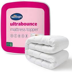 Silentnight Ultrabounce Topper with Easy Fit Straps Mattress Cover White