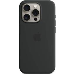 Apple Silicone Case with MagSafe for iPhone 15 Pro Black